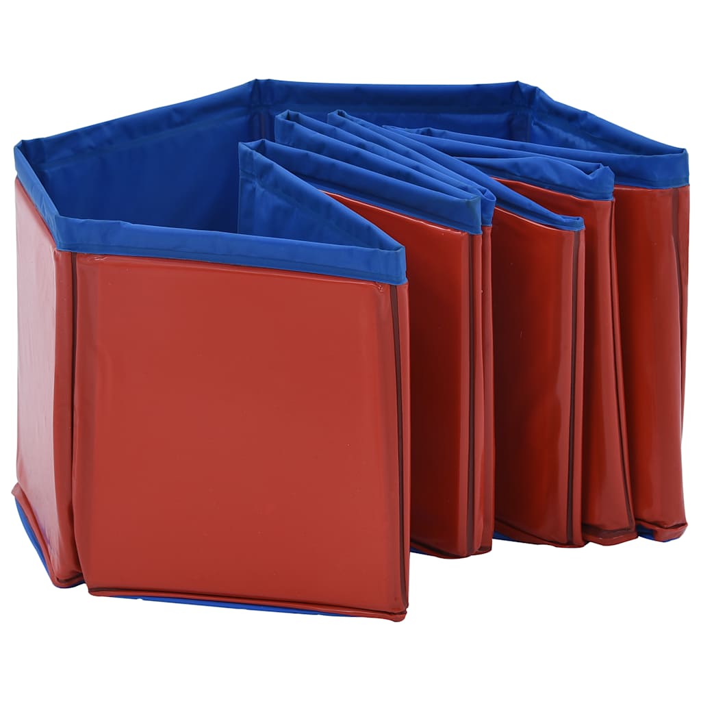 vidaXL Hundepool Faltbar Rot 80×20 cm PVC