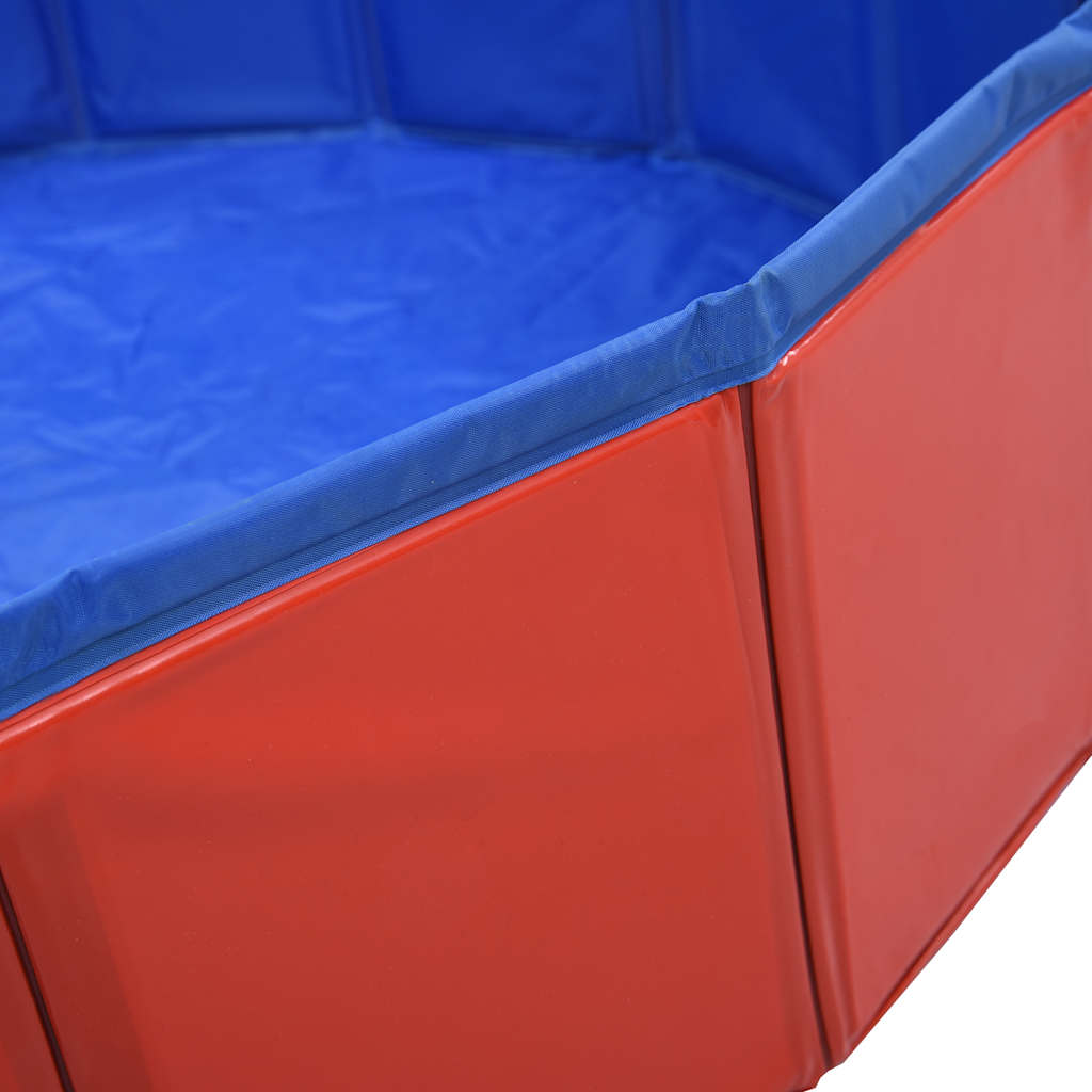 vidaXL Hundepool Faltbar Rot 80×20 cm PVC