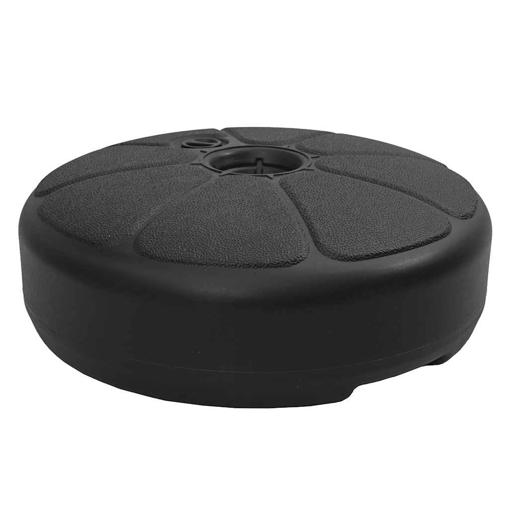 vidaXL Sonnenschirmständer Sand/Wasser 15 L Schwarz