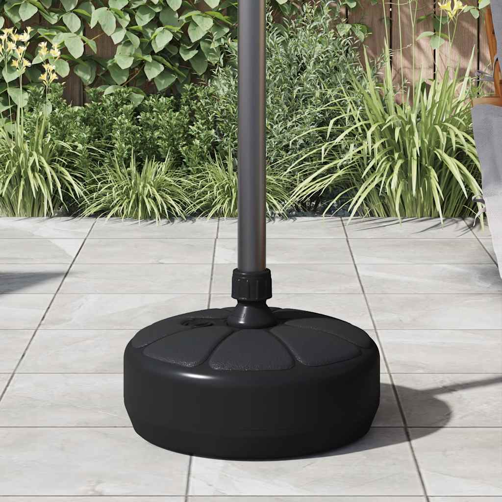vidaXL Sonnenschirmständer Sand/Wasser 15 L Schwarz