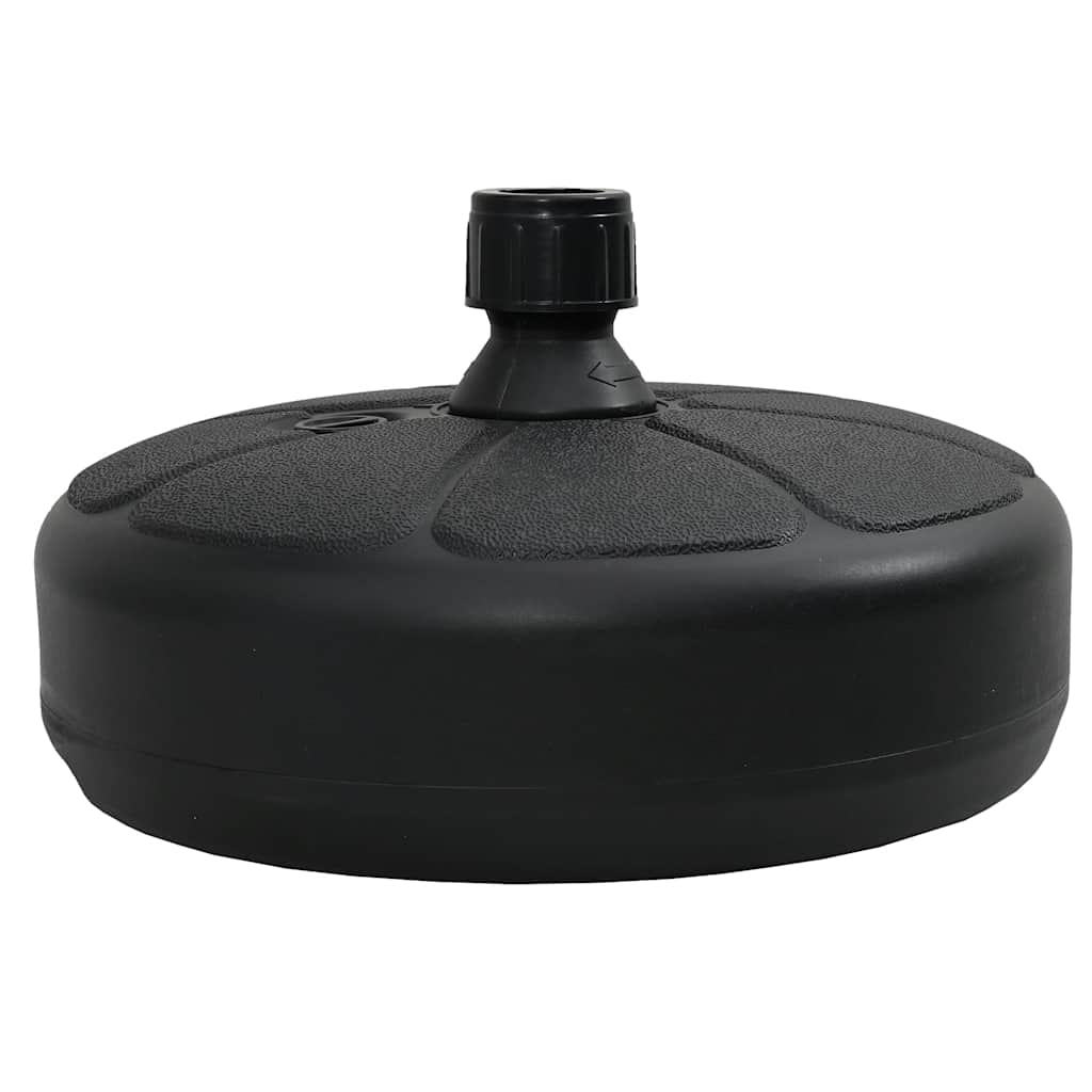 vidaXL Sonnenschirmständer Sand/Wasser 15 L Schwarz