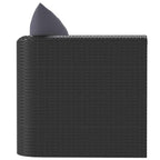 vidaXL Sessel mit Auflagen Poly Rattan Schwarz