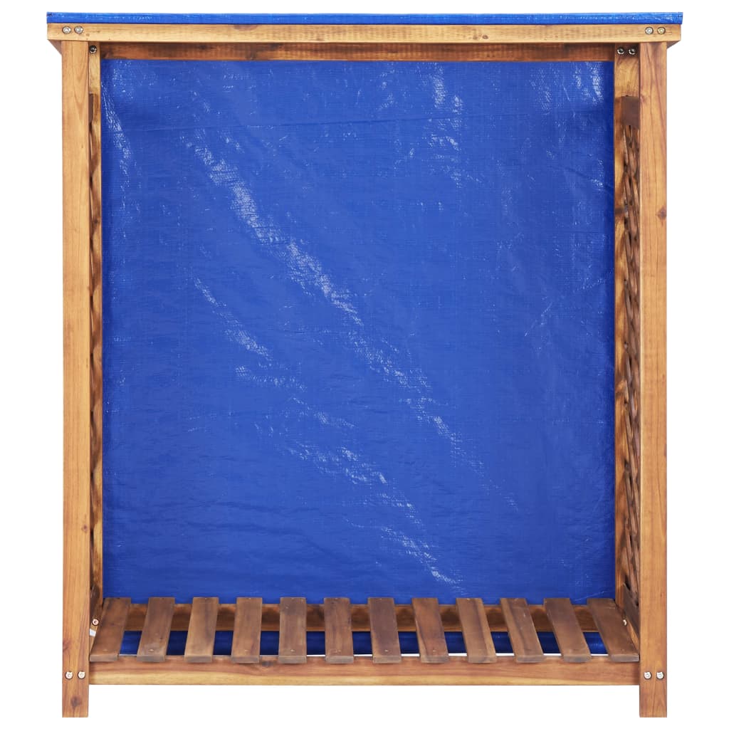 vidaXL Kaminholzregal 105x38x115 cm Akazie Massivholz