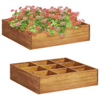 vidaXL Garten-Hochbeet für Kräuter Massivholz Akazie 60 x 60 x 15 cm