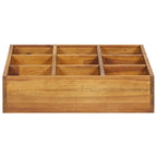 vidaXL Garten-Hochbeet für Kräuter Massivholz Akazie 60 x 60 x 15 cm