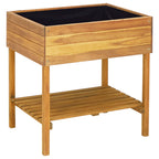 vidaXL Hochkübel 78,5 x 58,5 x 78,5 cm Massivholz Akazie