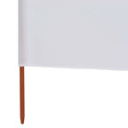 vidaXL 3-teiliges Windschutzgewebe 400 x 80 cm Sandweiß