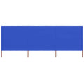 vidaXL 3-teiliges Windschutzgewebe 400 x 80 cm Azurblau