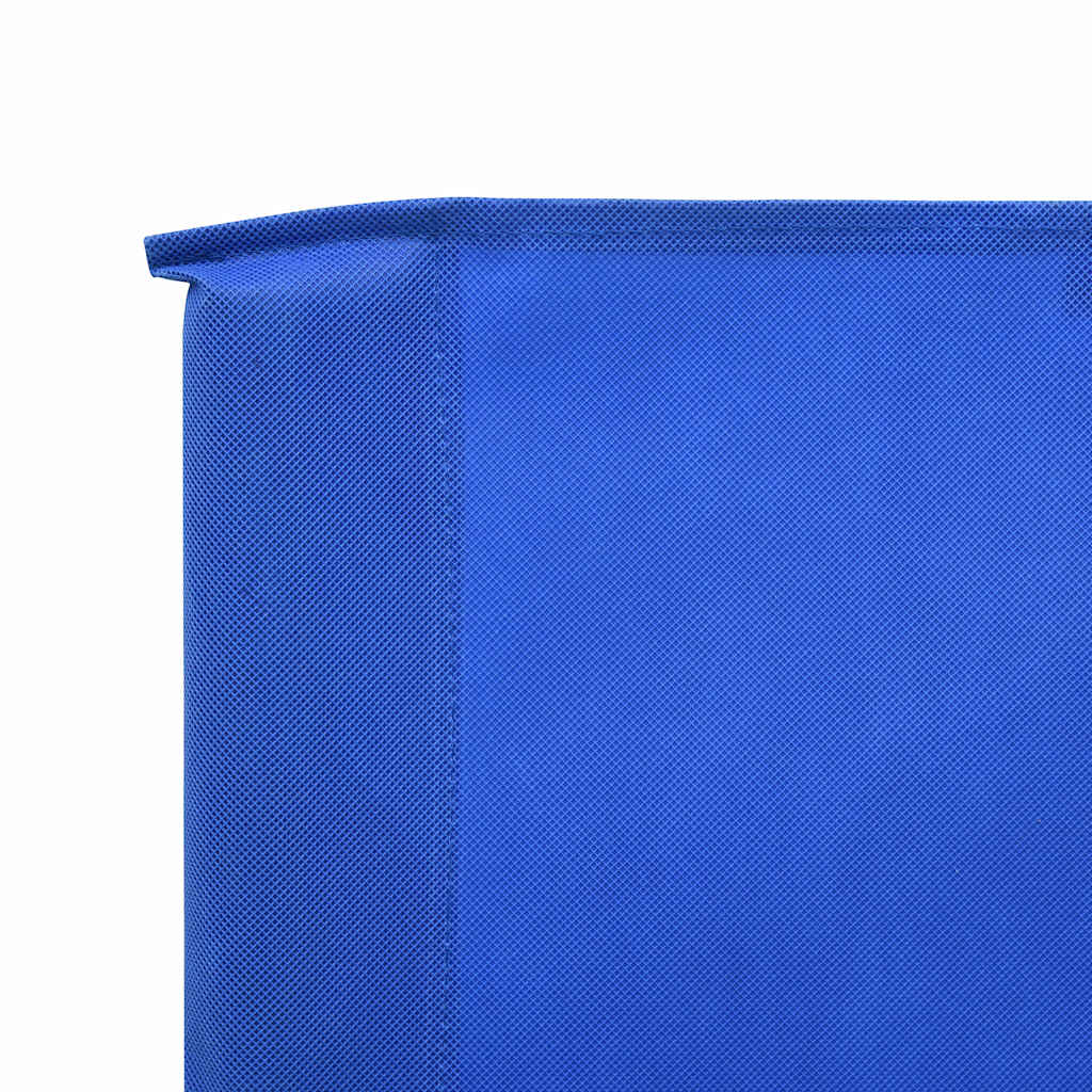 vidaXL 5-teiliges Windschutzgewebe 600 x 80 cm Azurblau
