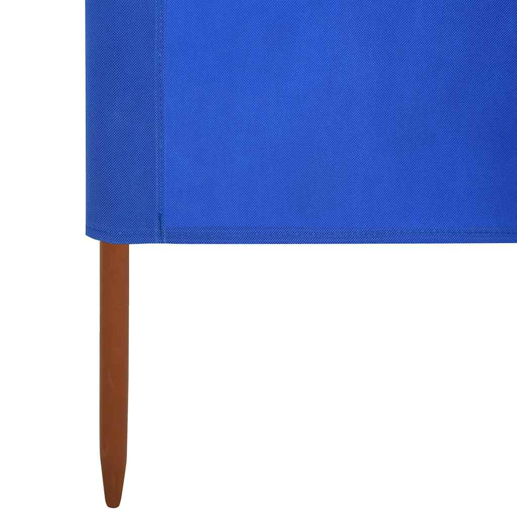vidaXL 5-teiliges Windschutzgewebe 600 x 80 cm Azurblau