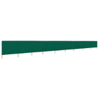 vidaXL 9-teiliges Windschutzgewebe 1200 x 80 cm Grün