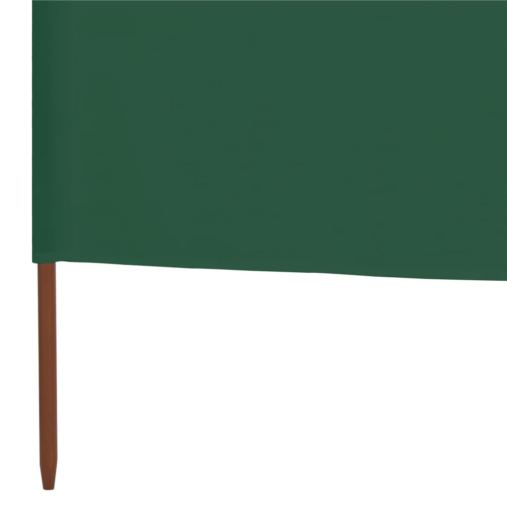 vidaXL 9-teiliges Windschutzgewebe 1200 x 80 cm Grün