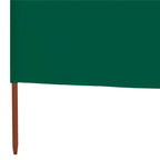 vidaXL 9-teiliges Windschutzgewebe 1200 x 80 cm Grün