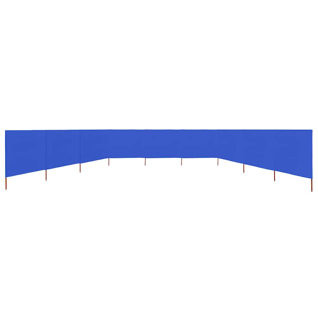 vidaXL 9-teiliges Windschutzgewebe 1200 x 80 cm Azurblau
