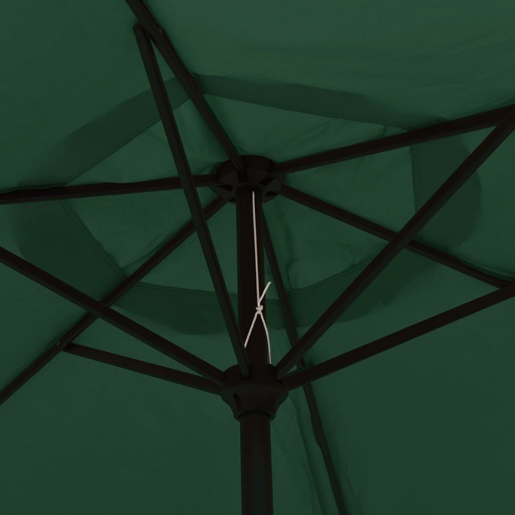 vidaXL Sonnenschirm Grün 200 x 224 cm Aluminium