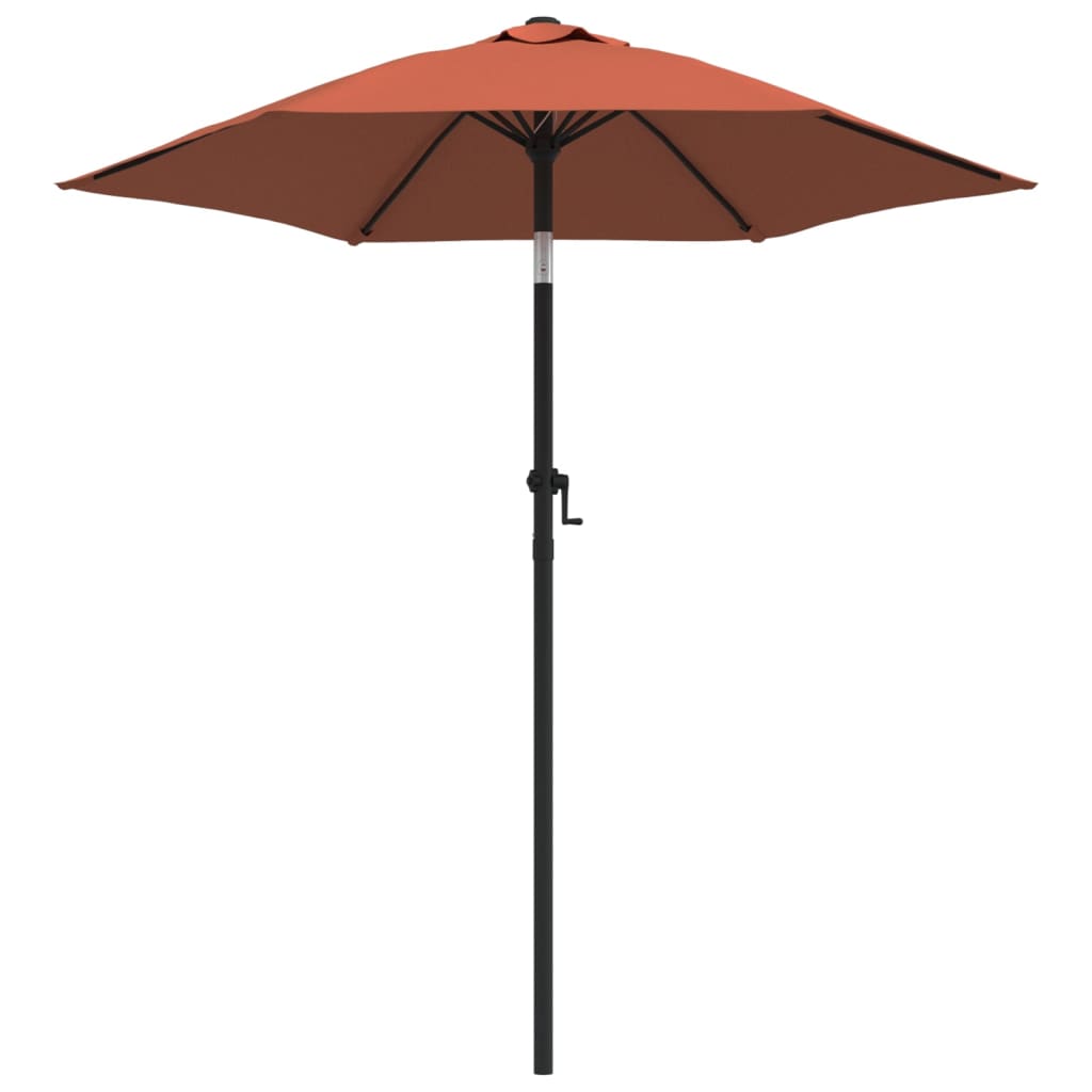 vidaXL Sonnenschirm Terrakotta 200 x 224 cm Aluminium