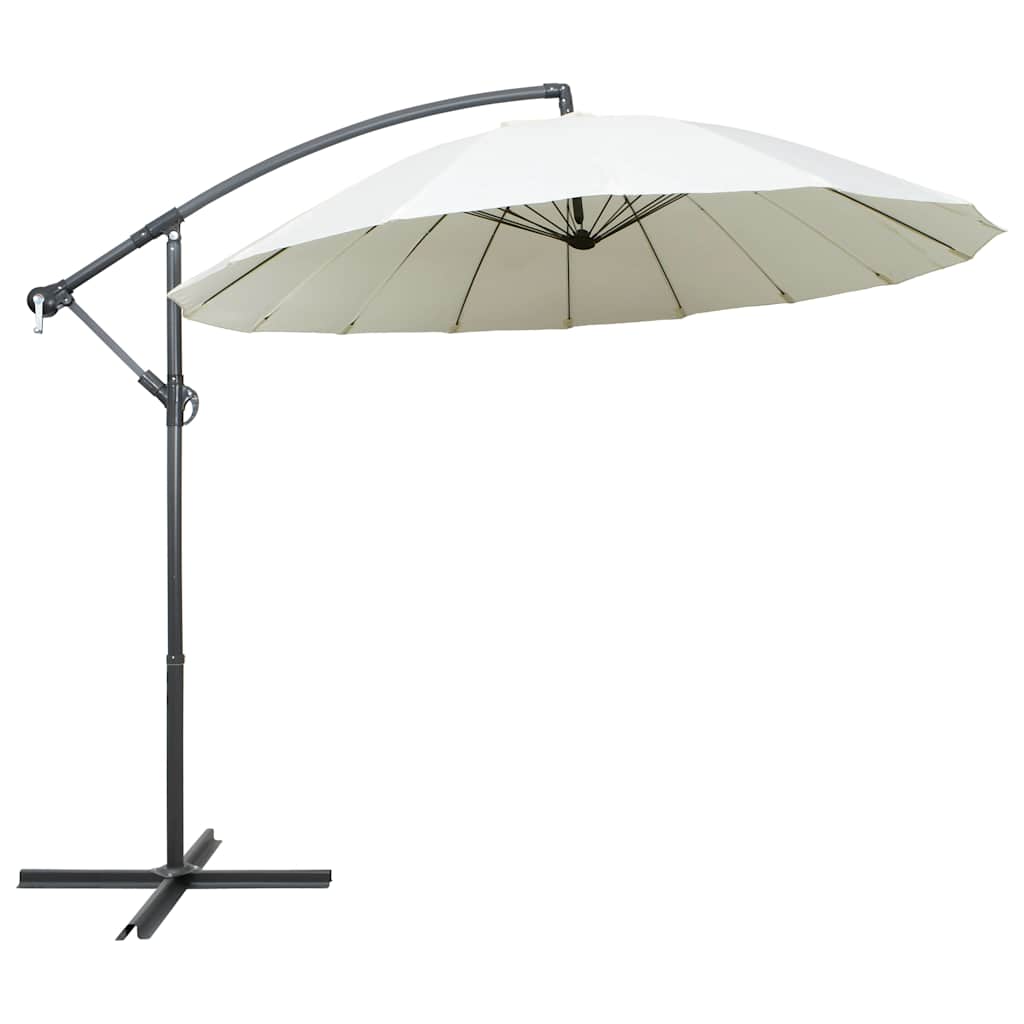 vidaXL Ampelschirm 300x300 cm Grün Aluminium-Mast
