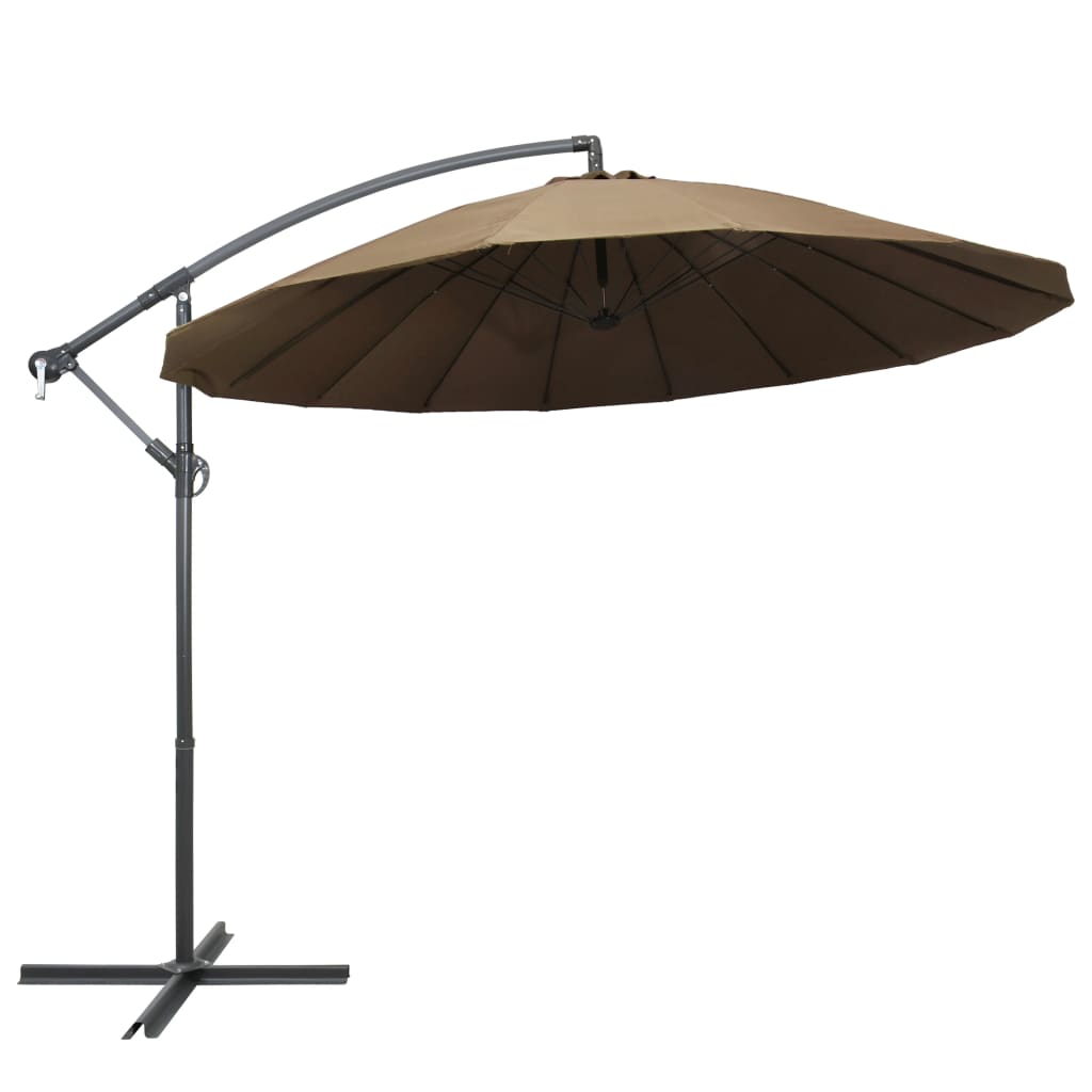 vidaXL Ampelschirm 300x300 cm Grün Aluminium-Mast