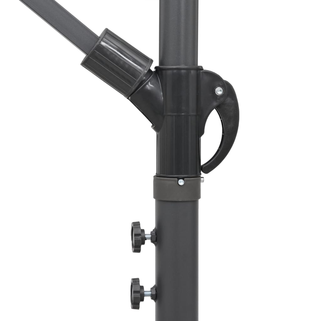 vidaXL Ampelschirm Burgunderrot 3 m Aluminium-Mast