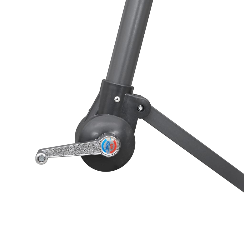 vidaXL Ampelschirm Terrakottarot 3 m Aluminium-Mast