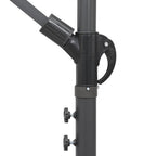 vidaXL Ampelschirm Terrakottarot 3 m Aluminium-Mast