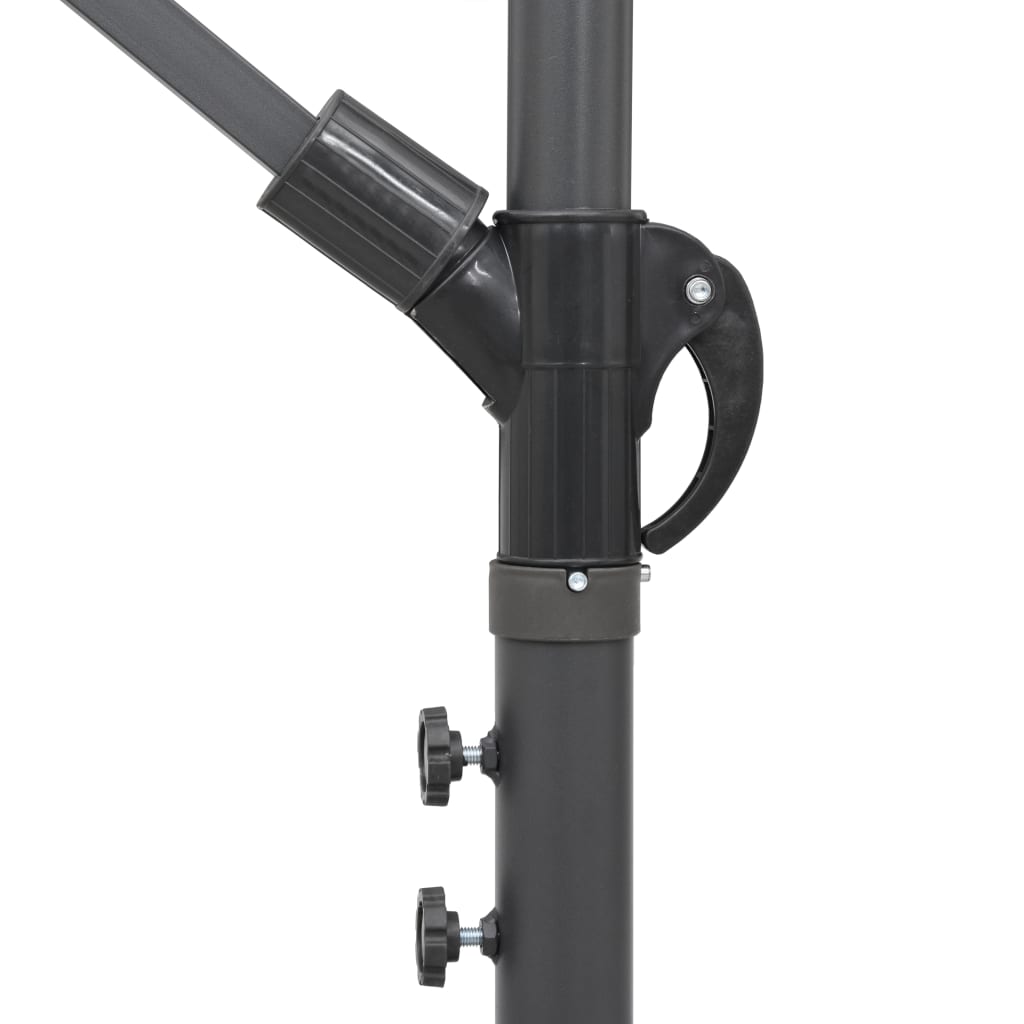 vidaXL Ampelschirm Terrakottarot 3 m Aluminium-Mast