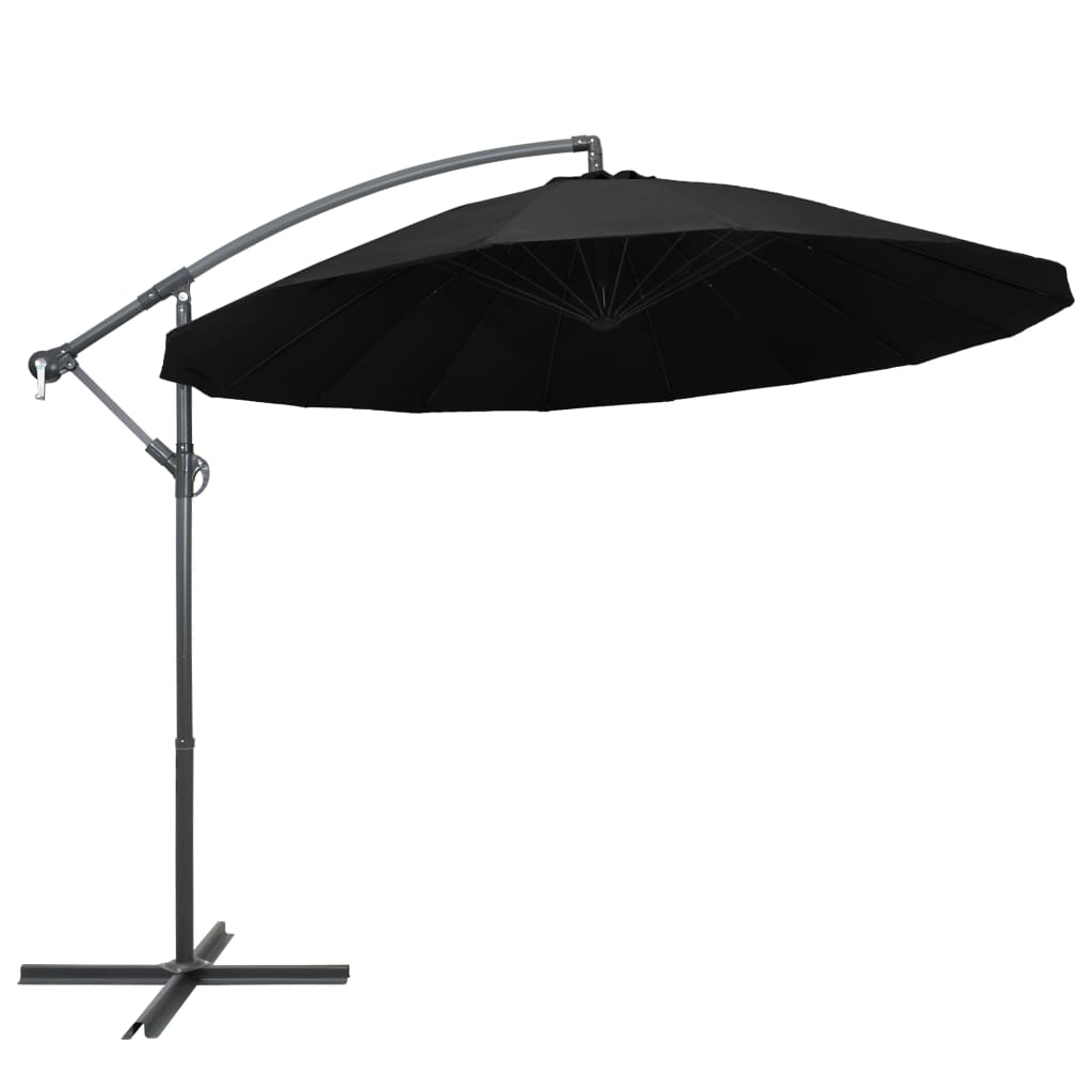 vidaXL Ampelschirm 300x300 cm Grün Aluminium-Mast