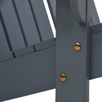 vidaXL Adirondack-Doppelstuhl Holz Grau