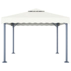 vidaXL Pavillon 300 x 300 cm Creme Aluminium