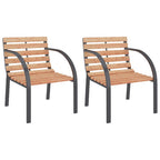 vidaXL Gartenstühle 2 Stk. Holz
