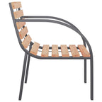 vidaXL Gartenstühle 2 Stk. Holz