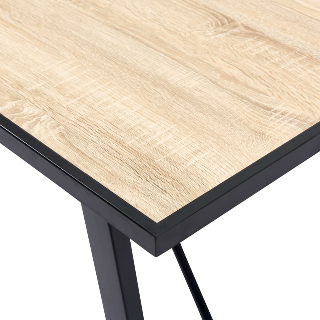 vidaXL Esstisch Eichenfarbe 120x60x75 cm MDF