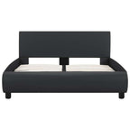 vidaXL Bett mit LED-Beleuchtung ohne Matratze Schwarz