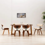 vidaXL Esszimmerstühle 6 Stk. Bugholz und Kunstleder