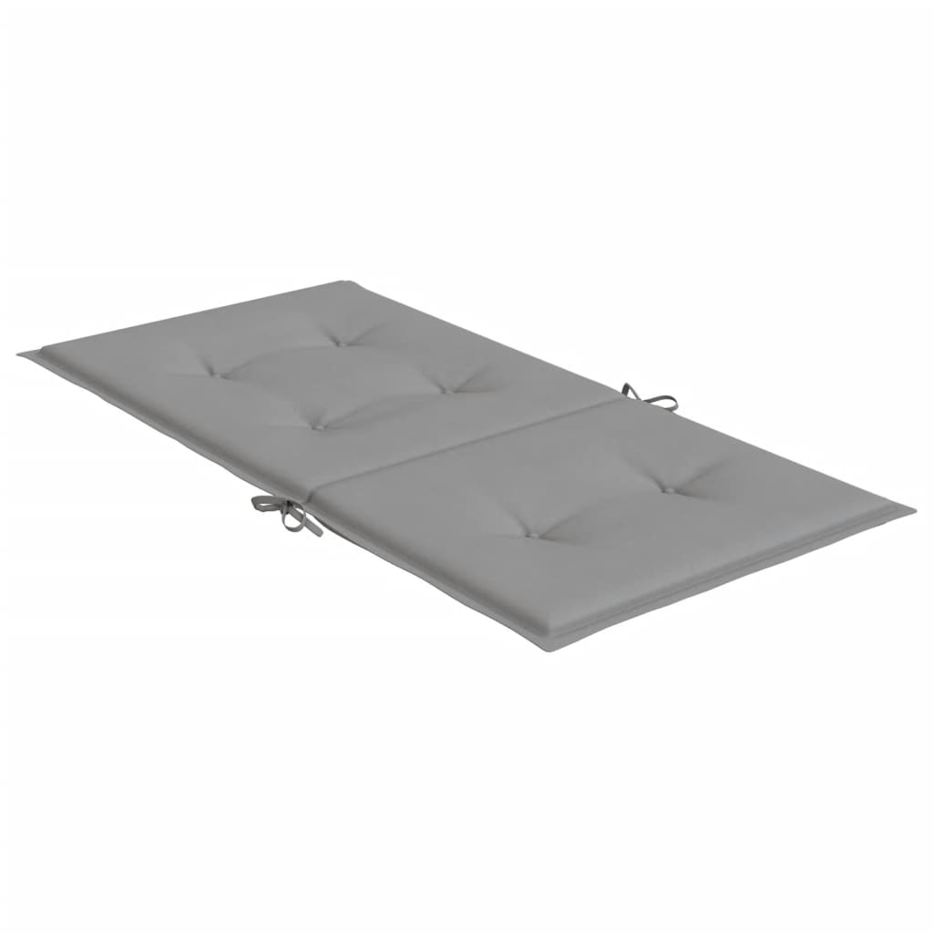 vidaXL Gartenstuhlauflagen für Niedriglehner 4 Stk. Grau Oxford-Gewebe