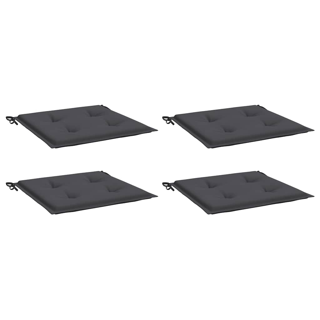 vidaXL Gartenstuhl-Kissen 4 Stk. Anthrazit 40x40x3 cm Oxford-Gewebe