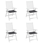vidaXL Gartenstuhl-Kissen 4 Stk. Anthrazit 40x40x3 cm Oxford-Gewebe