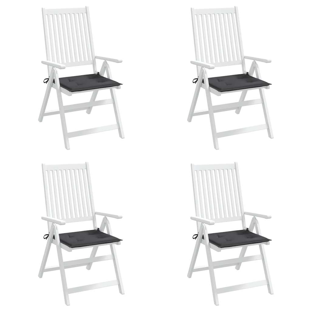 vidaXL Gartenstuhl-Kissen 4 Stk. Anthrazit 40x40x3 cm Oxford-Gewebe