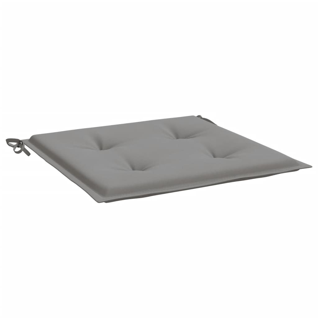 vidaXL Gartenstuhl-Kissen 2 Stk. Grau 50x50x4 cm Oxford-Gewebe