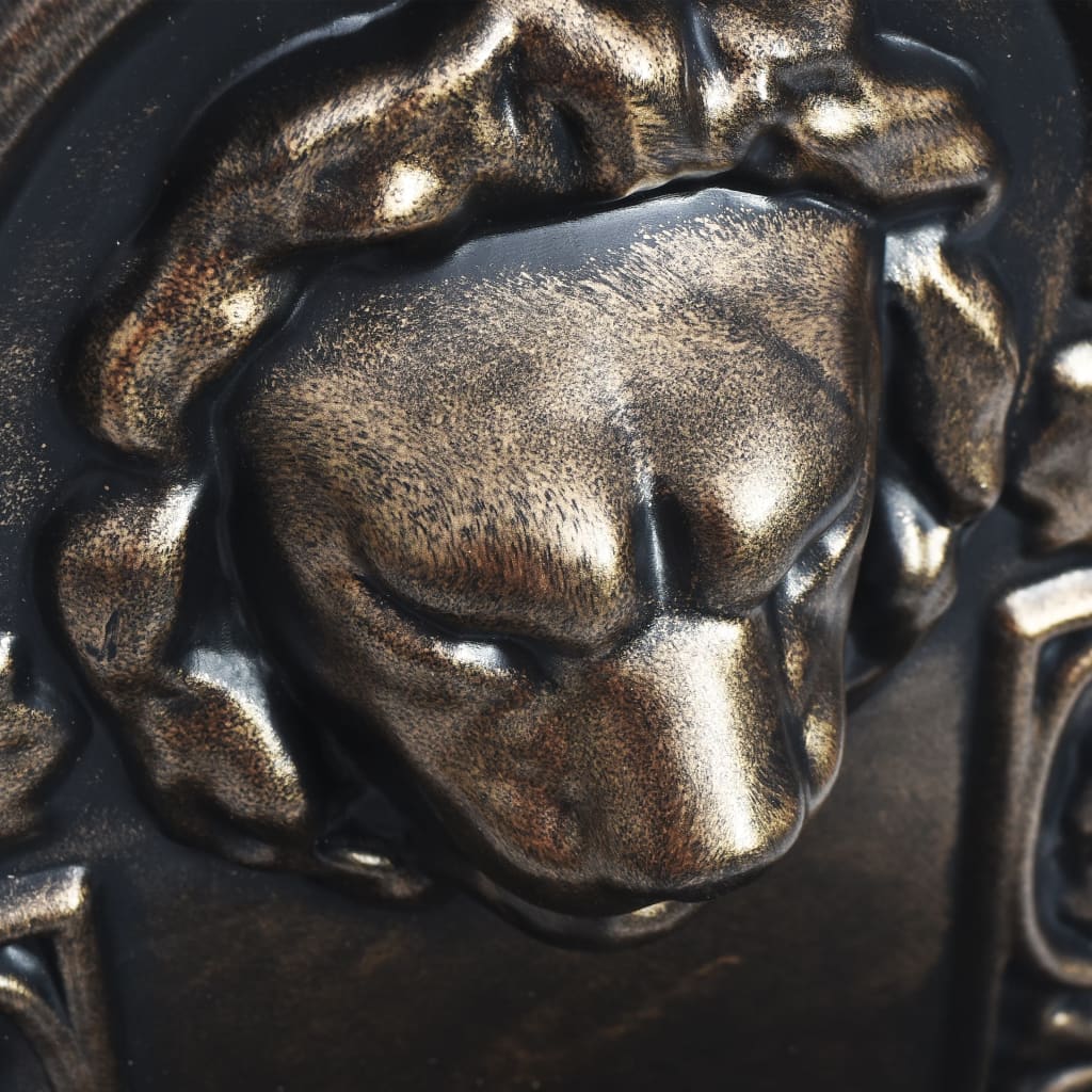 vidaXL Wandbrunnen Löwenkopf Design Bronze