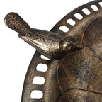 vidaXL Vogelbad Bronzen Kunststoff