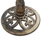 vidaXL Vogelbad mit Springbrunnen Bronzen 50×91 cm Kunststoff