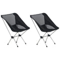 vidaXL Klappbare Campingstühle 2 Stk. mit Tragetasche 54x50x65 cm Alu