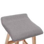 vidaXL Barhocker Hellgrau Stoff