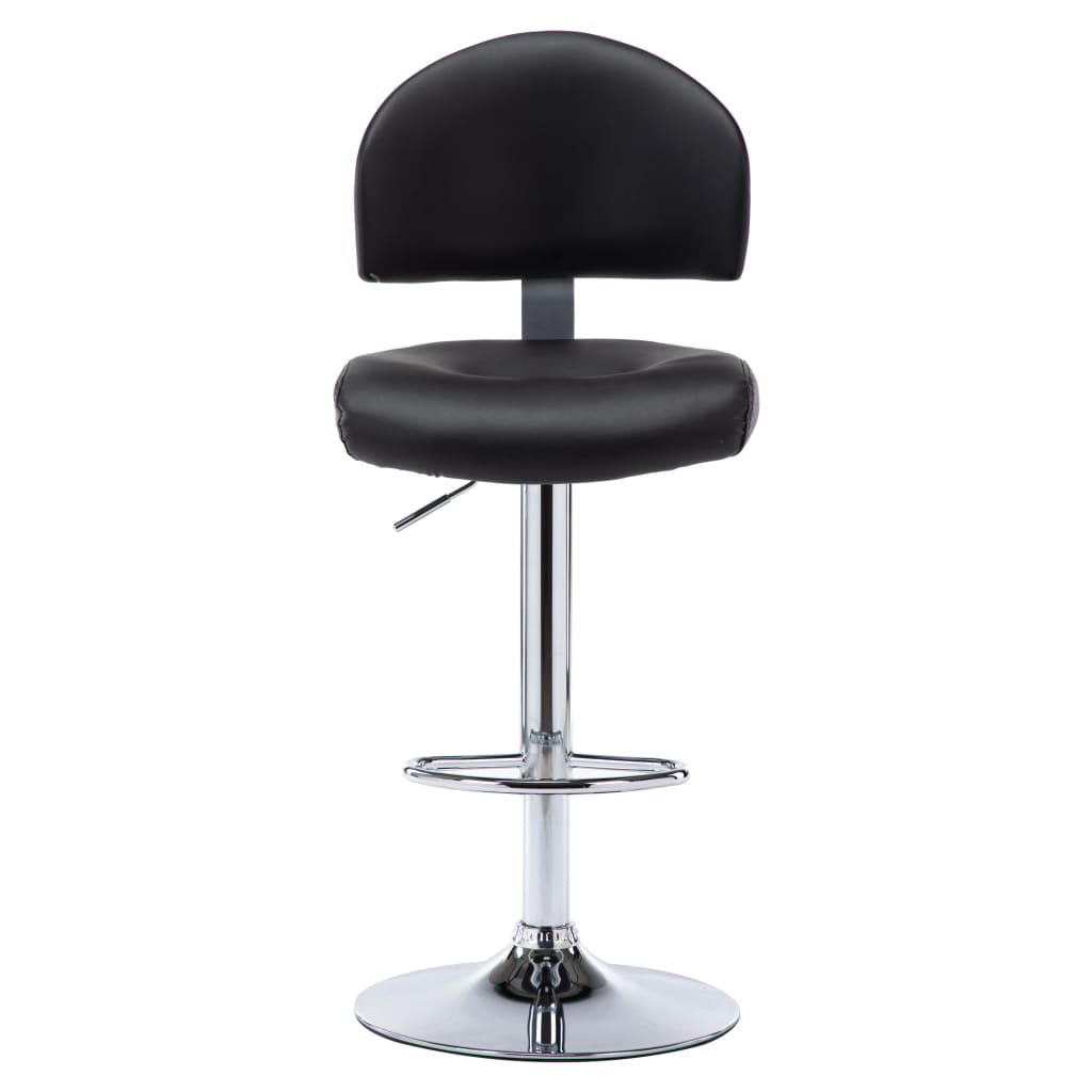 vidaXL Barhocker Schwarz Kunstleder
