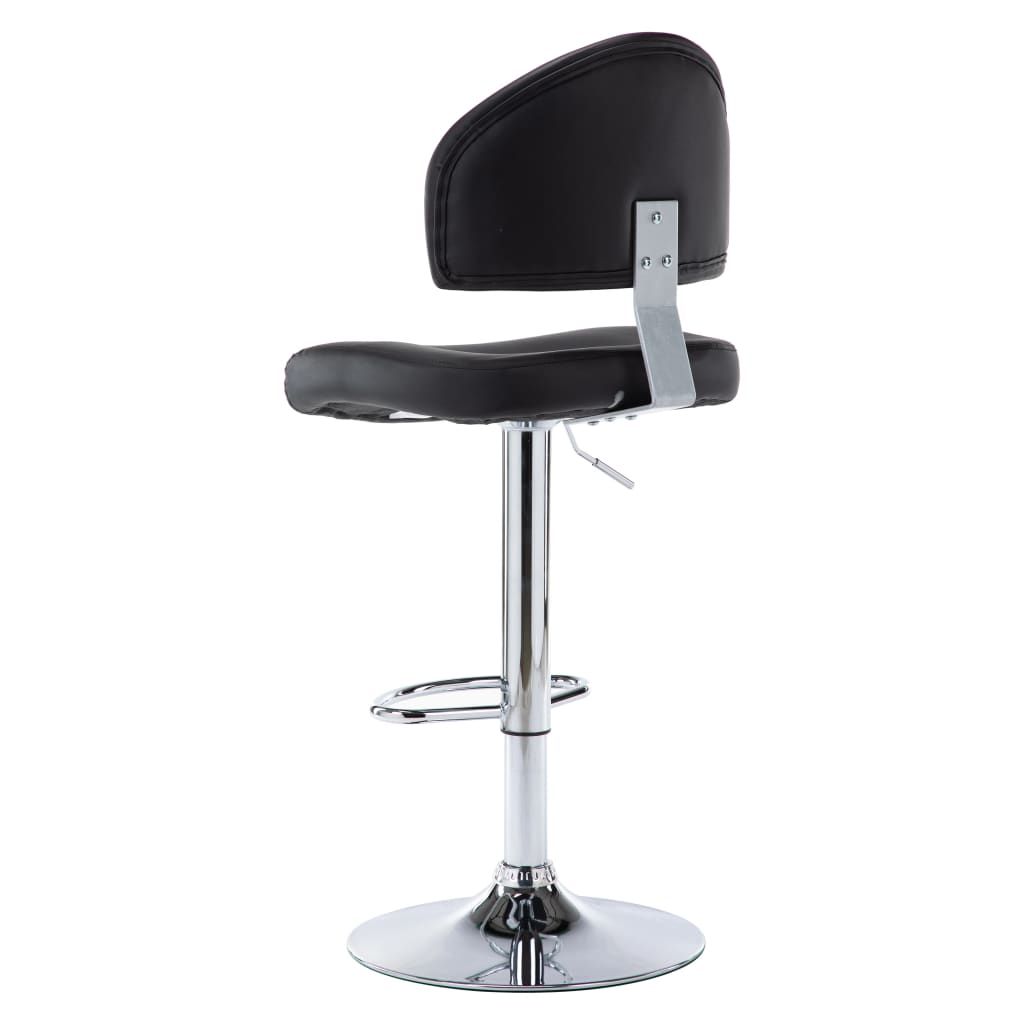 vidaXL Barhocker Schwarz Kunstleder