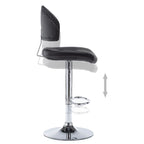 vidaXL Barhocker Schwarz Kunstleder