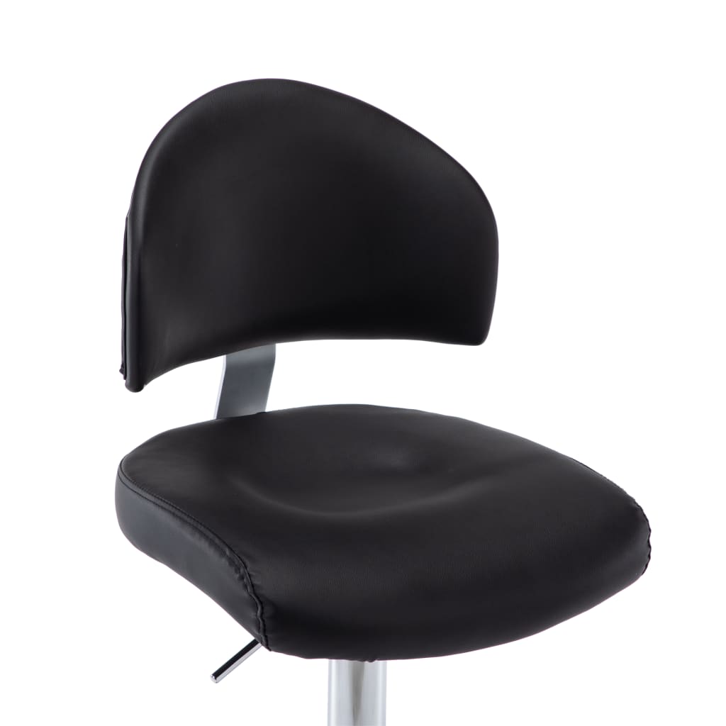 vidaXL Barhocker Schwarz Kunstleder