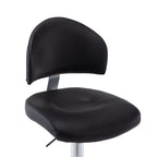 vidaXL Barhocker Schwarz Kunstleder