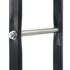 vidaXL Brennholzregal Schwarz Stahl